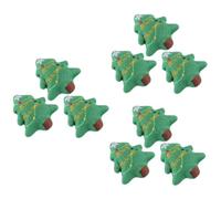 HEMOTON 9 Pcs Plush Christmas Tree Cat Soft Interactive Teething for Kittens Durable Wear Resistant Pet Playing Festive Catnip Chew for Indoor Cats
