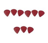 HEMOTON 9pcs Natural Stone Guitar Picks Red Plectrums for Acoustic Electric Guitars Lightweight Design for Finger Picking Smooth Texture for Enhanced Performance