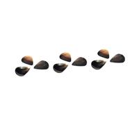 HEMOTON 9pcs Shell Tones Guitar Picks Made of Genuine Shell for Jazz Style Plectrums for Ukulele As Guitar Gear Accessories