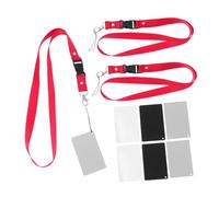 HEMOTON 9pieces Grey White Black Calibration Cards for Accurate Exposure Photography Lanyard Essential Camera Checker Tool for Shooting