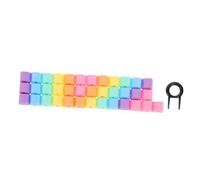 HEMOTON Abs Keyboard Keycaps 37pcs Chic Key Caps Rich Colorful Selection Ideal for Mechanical Keyboard Upgrade