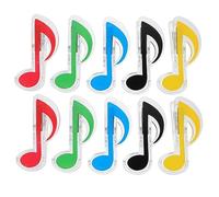 HEMOTON Abs Material Music Page Clip 10pcs Music Note Clip Strong Clamping Force for Folder Stationary Book Random Color