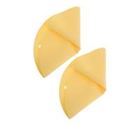 HEMOTON Absorbent Clay Trimming Pad Pottery Wheel Bat 2pcs Round PVA Dual Hole Reusable for Hobbyist Potters