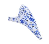 HEMOTON Ac Alto Resin Ocarina for Beginners Drop Ancient Chinese Wind Instrument with Blue and White Porcelain Design Easy to Play Musical Instrument for Practice and Performance