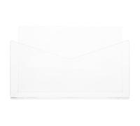 HEMOTON Acrylic Envelope Holder for Desk, Practical Mail Organizer Rack That Organizes Mail and Saves Desktop Space, Simple Design for Home and School Use