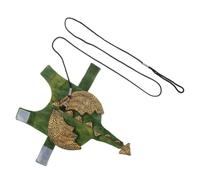 HEMOTON Adjustable Bearded Dragon Harness for Reptiles and Chameleons, Plush Fleece Material for Dinosaur Costume with Easy to Put on Straps Daily Walks and Special Events