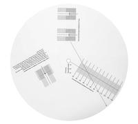HEMOTON Adjustable Ruler Turntable Accessory Calibration Plate Adjustment Tool for Record