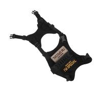 HEMOTON Adjustable Tactical Cat Harness and Leash with Escape Design for Small Pets Comfortable Black Walking Vest with Metal D-ring for Training and Outdoor Adventures