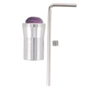 HEMOTON Amethyst Base Tuning Fork Accessory for Meditation Stable Frequency Enhancement Silver Aluminium Alloy 0.98x0.59x0.59in Wellness Scenarios Healing Yoga Accessory Devices Tuning