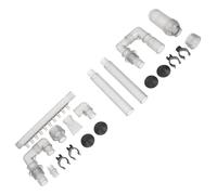 HEMOTON Aquarium Filter Water Tube Set Inlet and Outlet Water Pipe Accessories for Fish Tank Sturdy Smooth Surface ABS Plastic Essential Aquarium Accessory