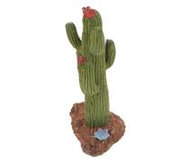 HEMOTON Artificial Cactus Plant Reptile Habitat Décor for Tortoise and Bearded Dragon, Simulation Desert Landscaping Terrarium Accessory, Sturdy Non-toxic Plastic for Reptile Tanks