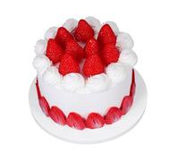 HEMOTON Artificial Dessert Prop Fake Cake for Staging Realistic Birthday Cake Model for Photography Event Display and Home Decoration