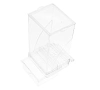HEMOTON Automatic Bird Feeder for Birds with Removable Tray for Parrots Pigeons and Indoor Use Keeps Cage Clean and Food Dispenser Function