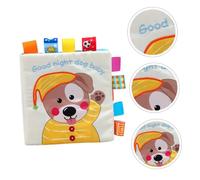 HEMOTON Baby Cloth Book and Fabric Book for Toddlers, Washable Educational Plaything Puppy Design, Tear-resistant Soft Cloth Suitable for Infant Early Learning