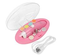 HEMOTON Baby Nail Care Baby Nail Clipper Electric Polishing Nail Clier 1 Set Nail Trimming Set Pink Fingernail Trimmer Electric