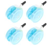 HEMOTON Baby Walker Wheels and Full Rotational Swivel Replacement 4pcs with Silent Technology Sturdy Pp Material Casters for Smooth Rolling, Suitable for Baby Walkers and Strollers