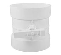 HEMOTON Backdraft Damper Valve Duct Airflow Valve PVC Manual Switch White for Commercial and Residential HVAC Ventilation Systems
