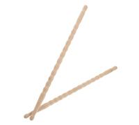HEMOTON Bamboo Drumsticks for Drum Non-slip Wood Tip Gourd Shape Rhythm Sticks for Rock Band Jazz Percussion Instruments Drum Practice