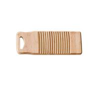 Hemoton Bamboo Washboard 15.75 Inch Anti-Slip Scrubbing Board for Hand Washing Clothes Eco-Friendly Laundry Wash Board with Smooth Surface for Delicate Garments