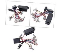 HEMOTON Band Equalizer Eq Preamp Circuit for Bass Guitar Pickup Tone Control Wiring Harness Pickup Set Volume Control
