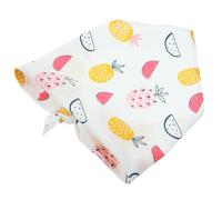 HEMOTON Bandana for Parties Soft Triangle Pet Kerchief with Tropical Pineapple Print Easy to Comfortable Fit for Pet Costume Decoration