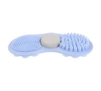 HEMOTON Bathroom Back Scrubbing Mat and Foot Washing Mat Suction Cups Silicone Material for Exfoliating Feet Cleaner for Shower Bathtub Use