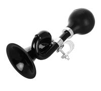 HEMOTON Bicycle Bugle Horn Retro Metal Super Loud Black Cycling Air Horn, Bicycle Bell for Mountain Bike and Road Bike Riding