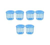 HEMOTON Bird Foraging Basket 6Pcs Hanging Fruit Vegetable Basket for Parakeet and Parrot Cage Feeding and Enrichment Plastic