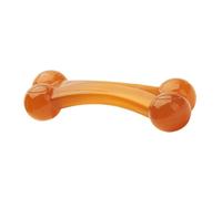 HEMOTON Bite-resistant Chew for Puppy and Dog, Yellow Pu Bone Shape, Portable Sturdy Dog Plaything to Massage the Gums and Satisfy Chewing Instincts