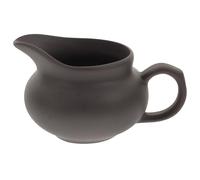 HEMOTON Black Coffee Milk Creamer Pitcher Fine Porcelain Creamer with Handle Small Creamer Pitcher for Sauces Salad Coffee Milk More Microwave Freezer Safe