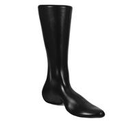 HEMOTON Black Plastic Male Foot Mannequin for Sock Display with Flat Base, Odourfree Sturdy Material, Realistic Shape for Retail Store and On-the-go Showcases