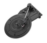 HEMOTON Black Retro Vinyl Turntable Record Player with Large 200mm Gramophone Movement, Built-in Speakers, Plastic Material, Easy to Use Design for Home Decor and Music Lovers