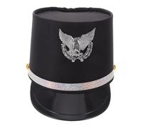 HEMOTON Black Unisex Conductor Cap for Adults, Railway Engineer Hat