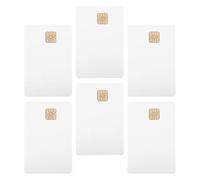 HEMOTON Blank Cards and Multipurpose Application with Secure Data Transmission 6pcs White PVC for Access Control System Suitable for Truck Drivers