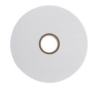 HEMOTON Blank Clothing Wash Labels with Simple Design 1 Roll White Non-Woven Fabric Textile Tags Oil-Resistant Suitable for Printing Your Own Designs on Garment Care