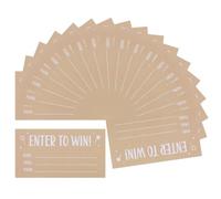HEMOTON Blank Fields Cards Name Raffle with 200pcs Email Tickets Address Phone Number Paper Material Easy to Write and Fits Most Ballot Boxes for and Contests