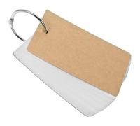 HEMOTON Blank Index Cards Set for Studying and Creative Projects with Smooth Writing Kraft Paper, Easy to Carry Flashcards for Students and Writers