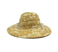 HEMOTON Blue Hawaiian Style Summer Shirt and Hat Set with Adjustable Strap, Breathable Fabric for Dogs and Cats, Show Costume to Make Your Stand