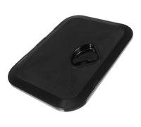 HEMOTON Boat Deck Access Hatch with Cover Black Rubber and Abs Material Uv-resistant Inspection Hatch for Center Console and Motorboat Seats Replacement
