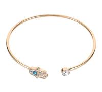 HEMOTON Bracelet Trendy Bangle Alloy for Women Adjustable Evil Eye with Smooth Surface Metal Bracelet Fashion Accessory and Gift, Beautiful and Aesthetic Design