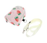 HEMOTON Breathable Canvas Hamster Travel Carrier Bag Small Pet Sling for Hedgehog Chinchilla Outdoor Use Comfortable Detachable Design Portable Shoulder Tote for Safe Transport