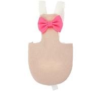 HEMOTON Breathable Washable Parrot Nappies Clothes Reusable Bird Diaper Flight Suit for Pet Birds Easy to Wear Elegant Design with Bow Decoration for Macaws and Cockatiels