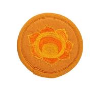 HEMOTON Buddhist Sound Bowl Cushion Rounded Embroidery Mat Cotton Manual Decorate Anti-Slip Pad Portable Religious Prop Healing Bowl Stand Sturdy