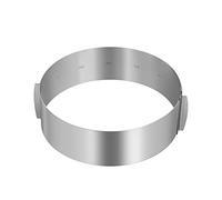HEMOTON Cake Ring Adjustable 6 to 12 Inch Telescopic Mousse Ring Mousse Round Mold Metal Cooking s Stainless Steel Baking, Cake Mold with Precise Scaling Inside