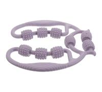 HEMOTON Calf Massage Roller Circular Leg Clamp 9-Wheel Muscle Relief Massager for Thighs and Calves Portable Purple Leg Muscle Roller for Fitness