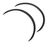 HEMOTON Carbon Fiber Wheel Arch Trim Strips for Cars Anti-collision Mudguard Stickers with Scratch Concealment Easy Installation Protective Wheel Eyebrow Guards for Vehicle Styling