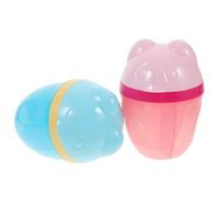HEMOTON Cartoon Milk Powder Box for Babies Portable Rotating 3-Tier Milk Powder Dispenser Large Capacity PP Food Storage Container for Travel