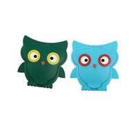 HEMOTON Cartoon Wipe Lids Reusable Tissue Covers for Children Portable Wet Wipe Box Caps with Owl Design Blue and Green 2pcs, Tissue Accessories for Newborns and Toddlers