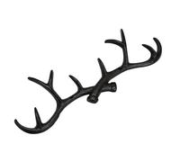 HEMOTON Cast Iron Antler Decorative Vintage Hanger Wall Hook Rack | Rustic Novelty Antlers, Easy Install for Front Entry or Bathroom, Handy for Keys and Bags Random Color