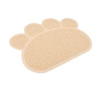 HEMOTON Cat Litter Mat Paw Shaped Non Slip Pet Pad for Indoor Use Heat and Cold Resistant Cat Litter Rug with Scratch Resistant Durable Material Easy to Clean
